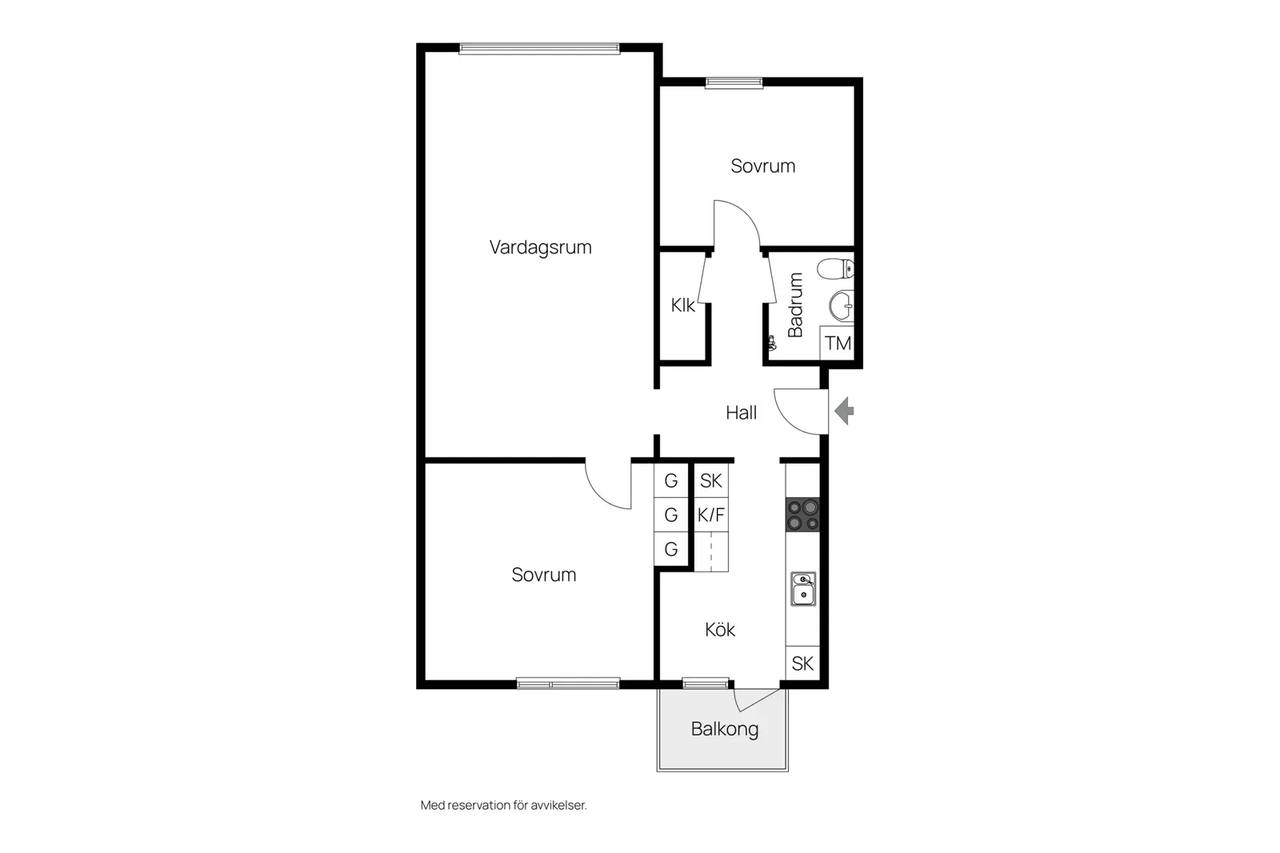 Floor plan for Ringvägen 100