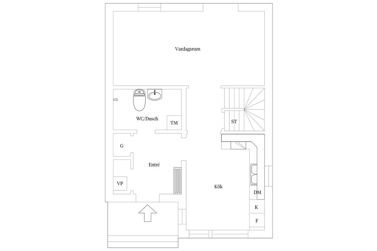 Floor plan for Cyklopgatan 33A