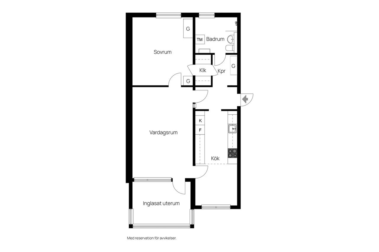 Floor plan for Röda gatan 12a