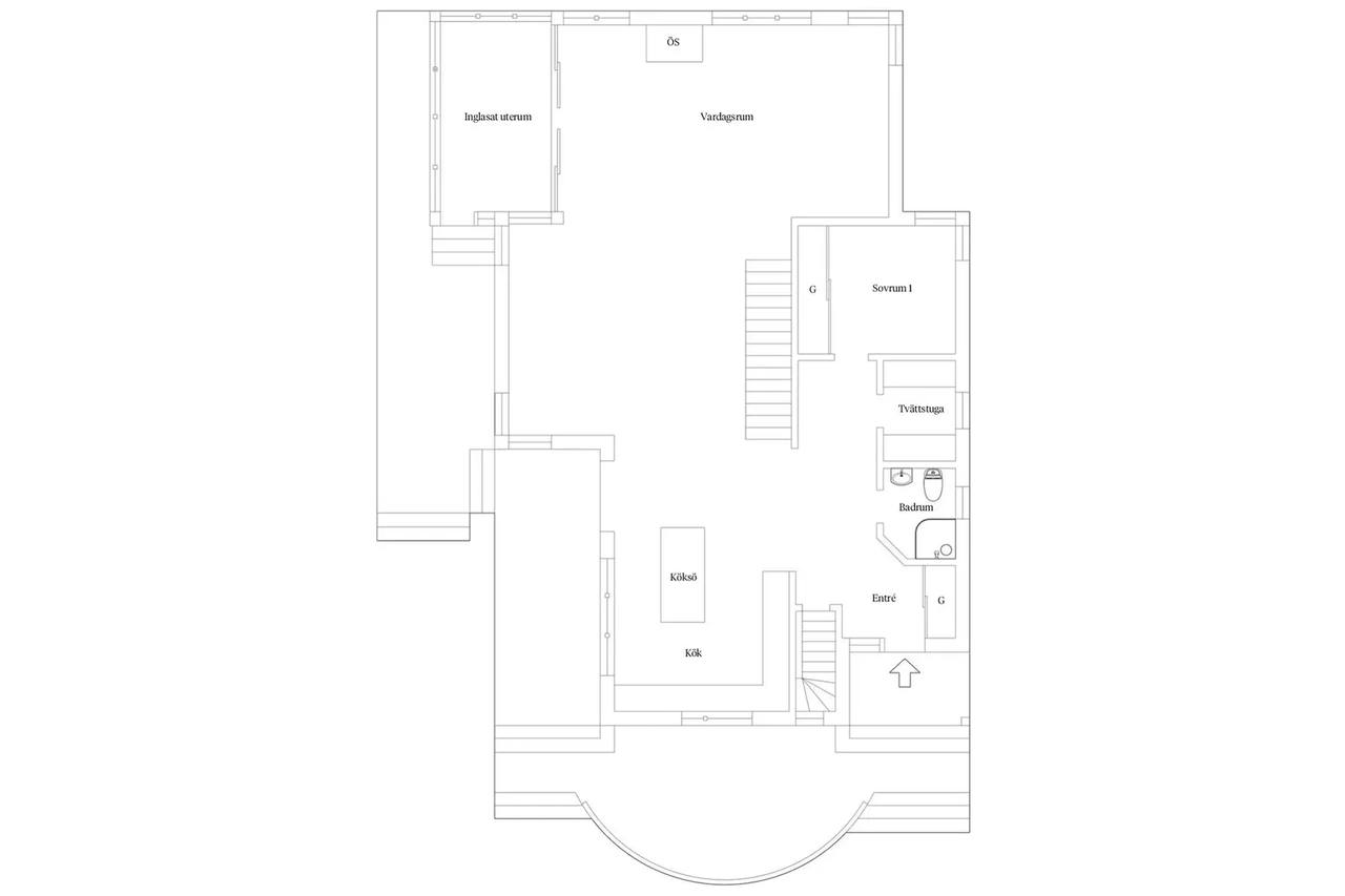 Planritning för Väbelgatan 3