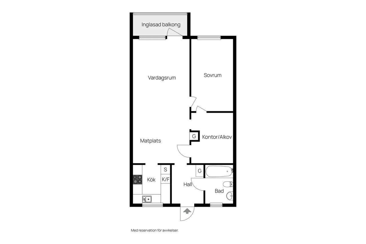 Planritning för Nibblevägen 6