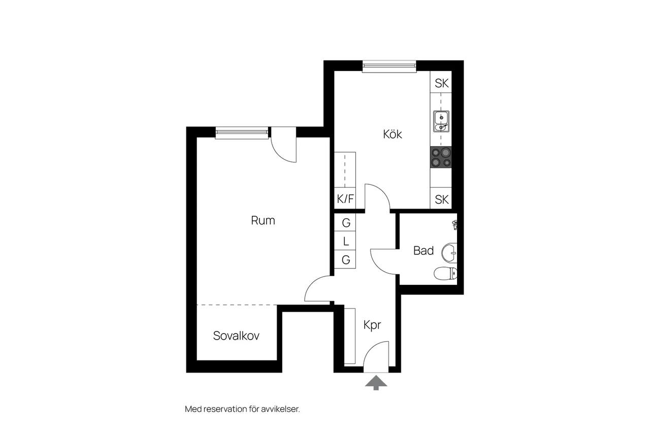 Floor plan for Lindormsgatan 25