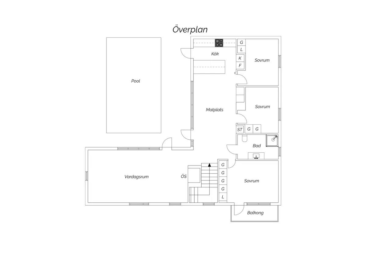 Floor plan for Skördevägen 13