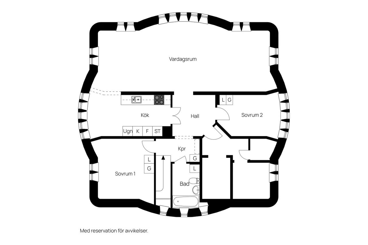 Planritning för Karl Dahlgrensgatan 9