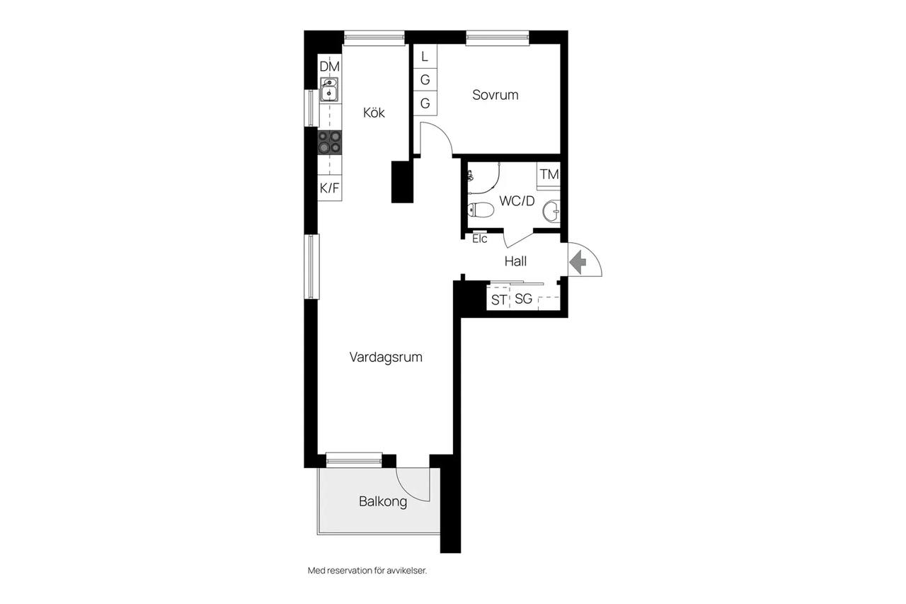 Floor plan for Tomtebobarnens Gata 11