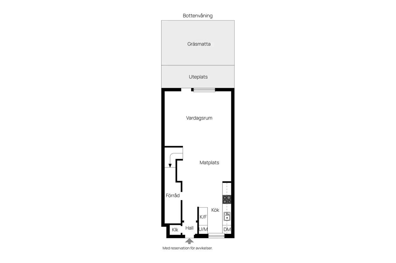 Floor plan for Allégatan 54