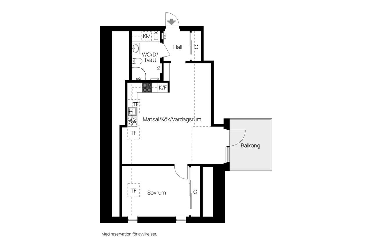Floor plan for Kalvstigen 19