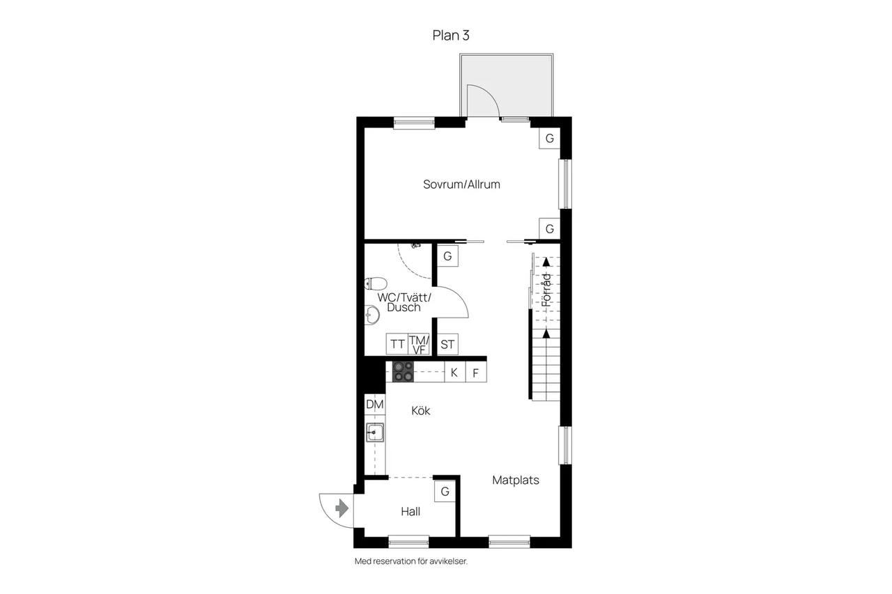Floor plan for Täljövikstorget 1