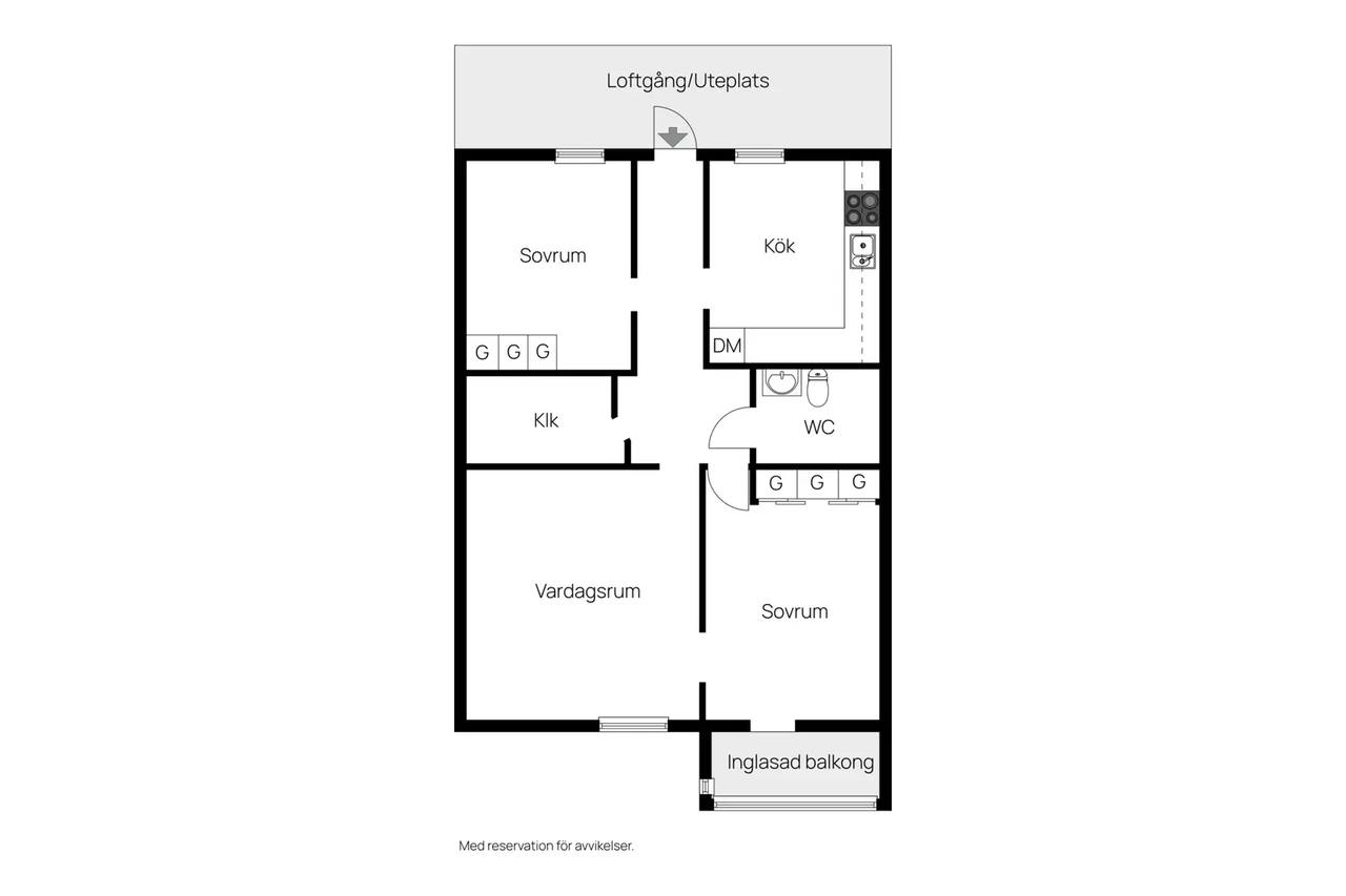 Planritning för Benvägen 44