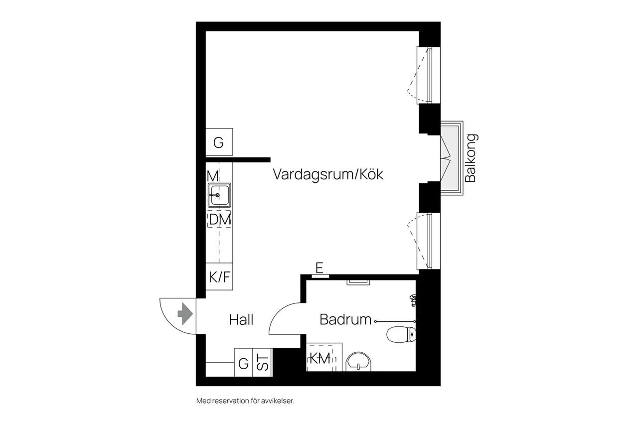 Floor plan for Nobelbergsgatan 14