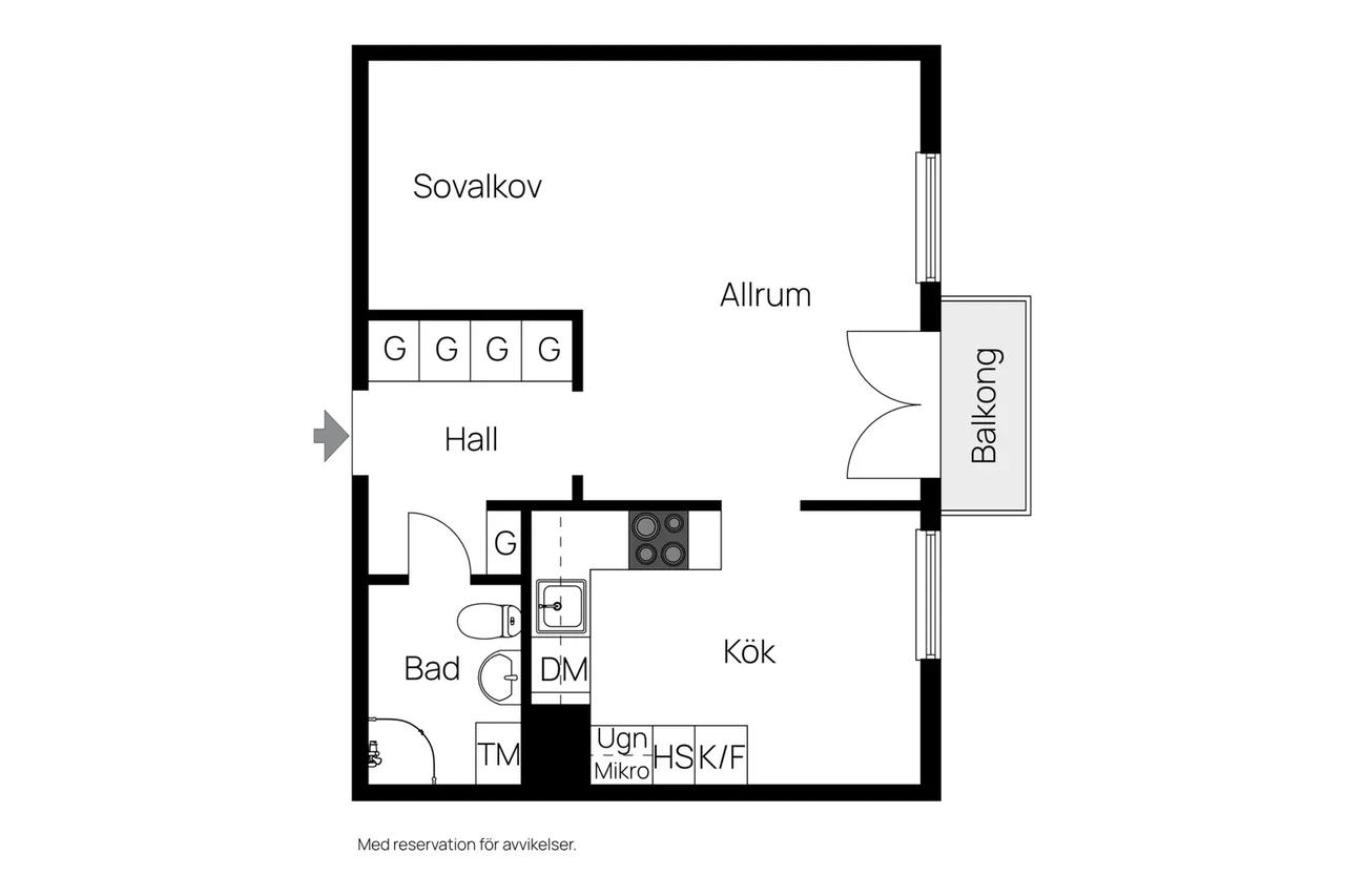 Floor plan for Emaljvägen 14