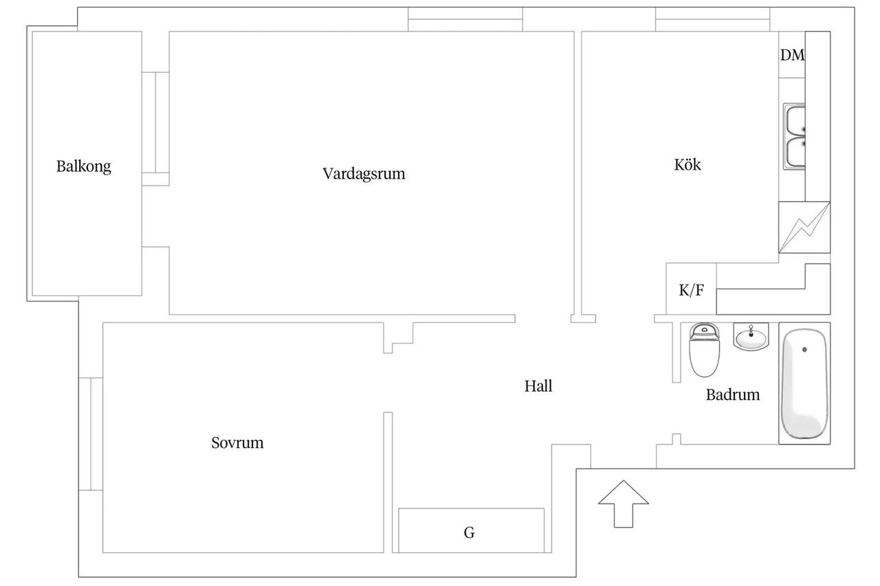 Floor plan for Pär Lagerkvists väg 4
