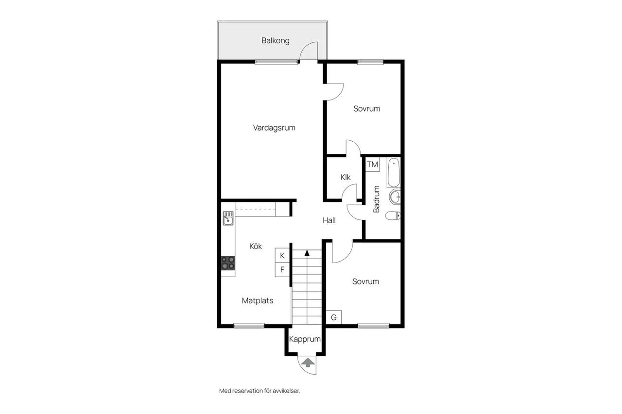 Floor plan for Ringvägen 18F