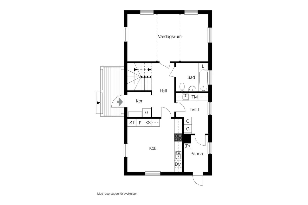 Floor plan for Soldatvägen 20C