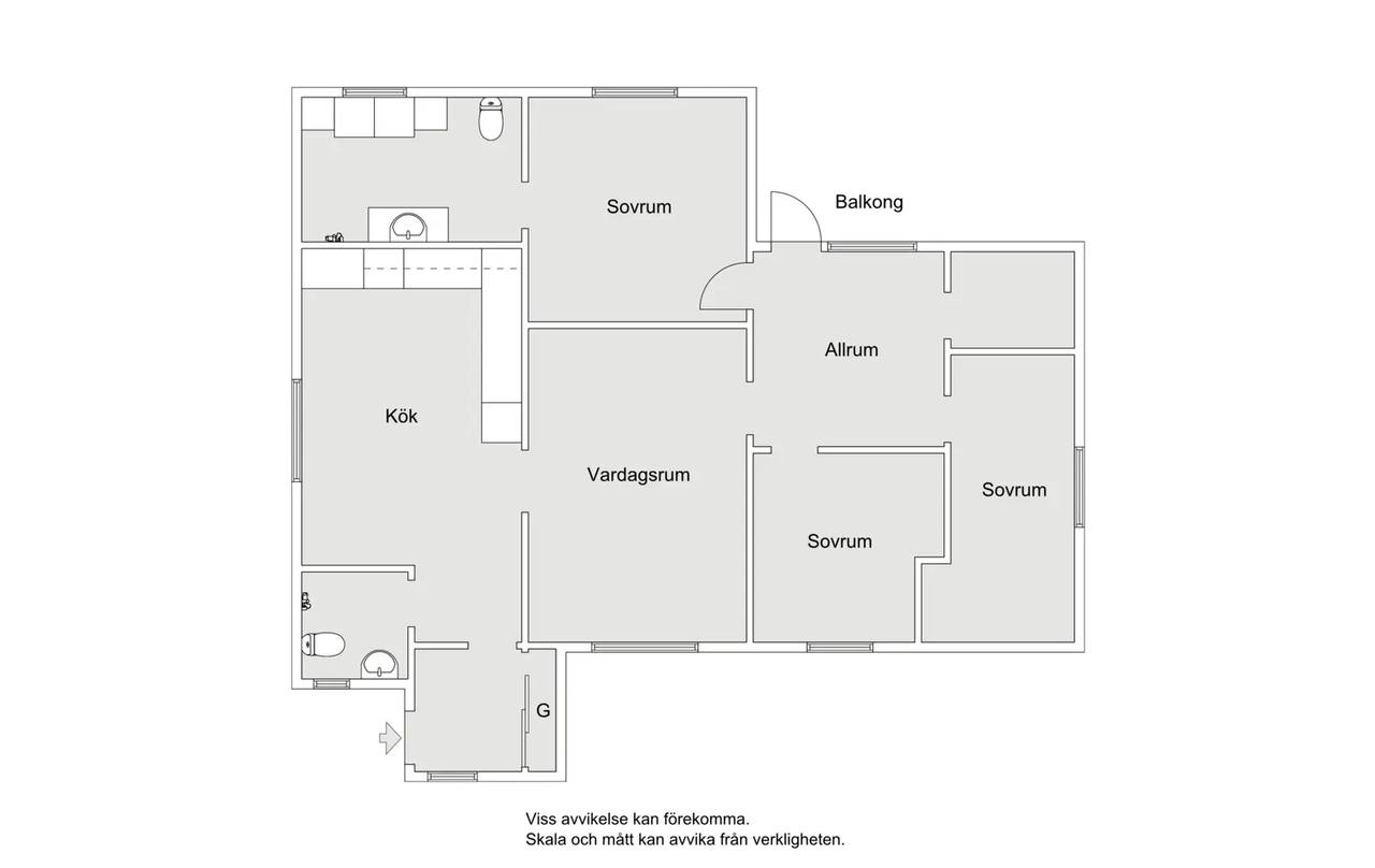 Floor plan for Vedahöjden 56