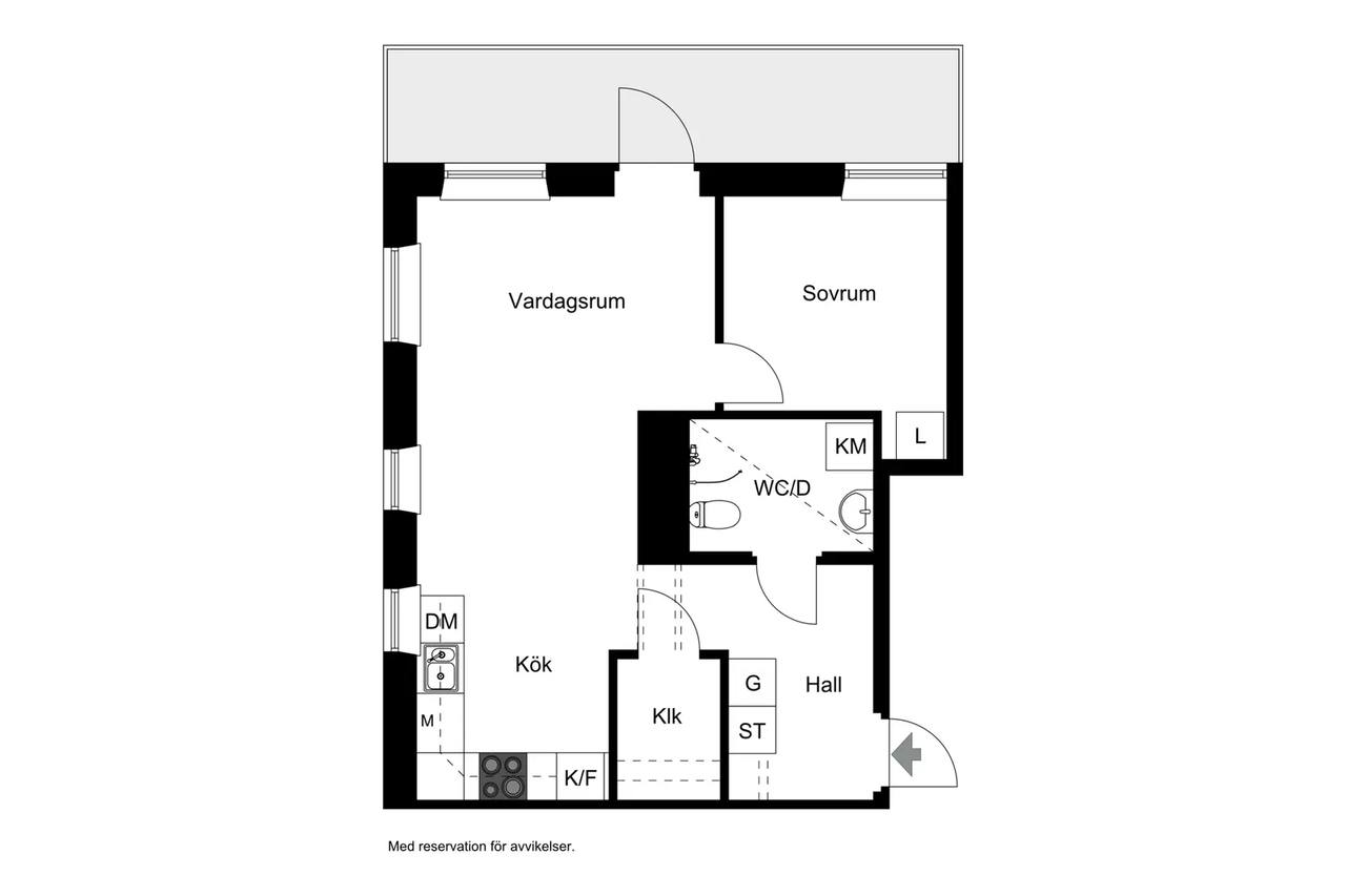 Floor plan for Stationsvägen 54