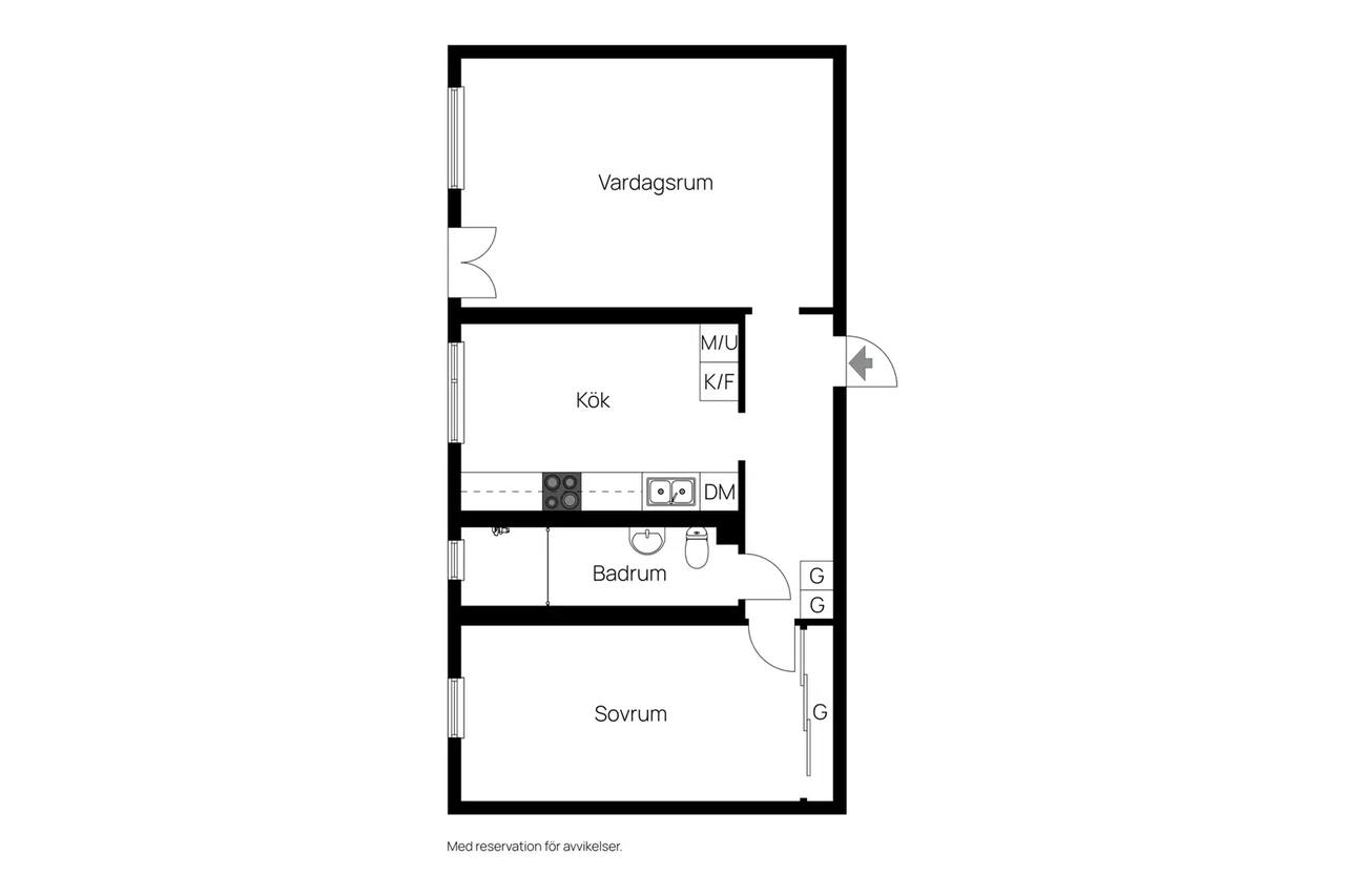 Floor plan for Storgatan 44 C