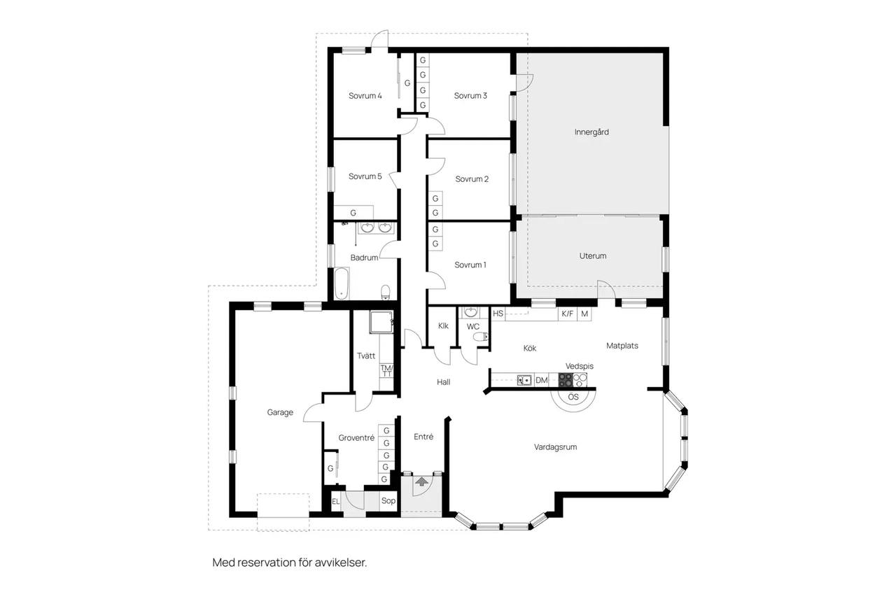 Floor plan for Storbåtsvägen 8