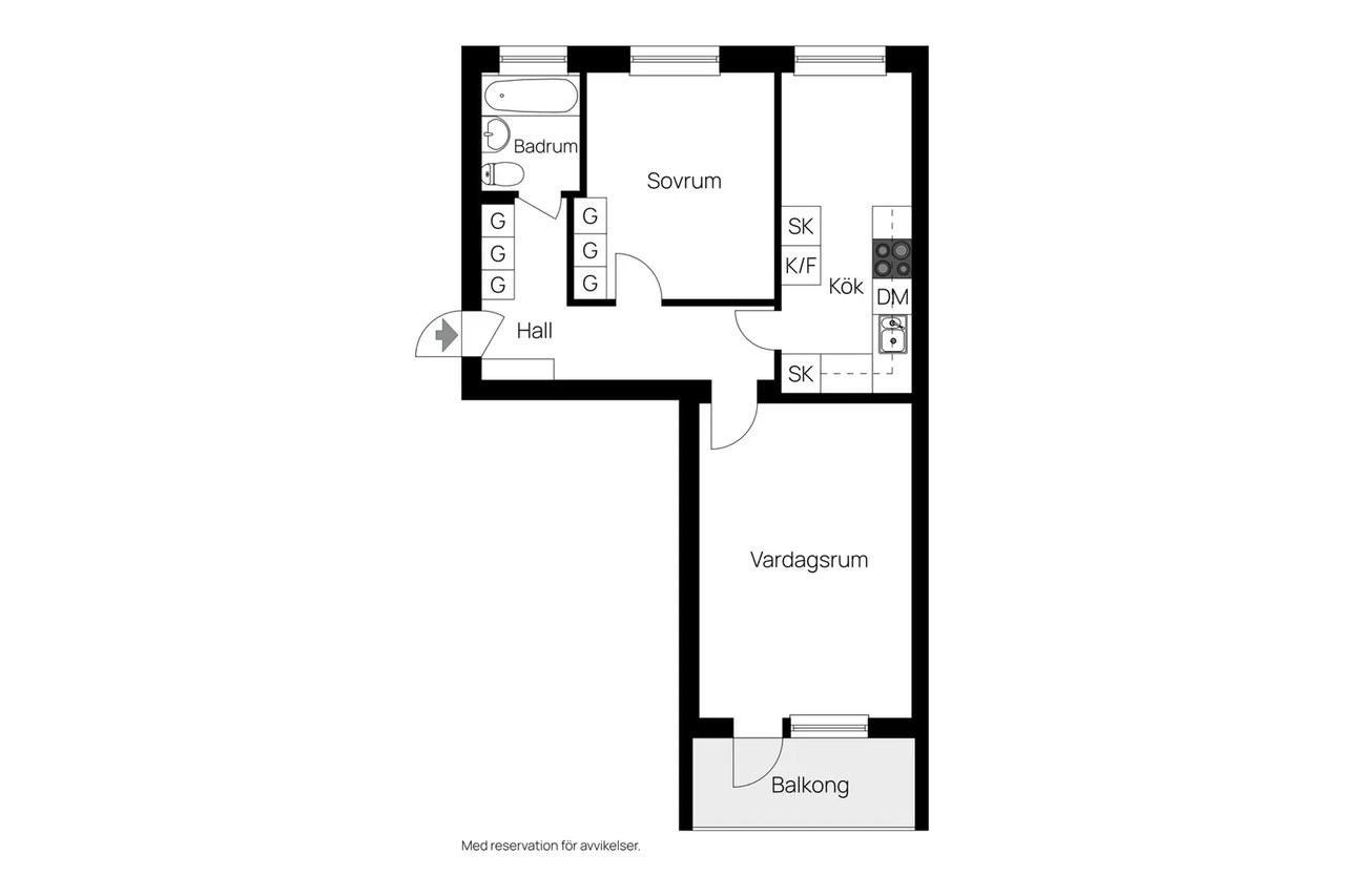 Floor plan for Stenkumlaväg 24