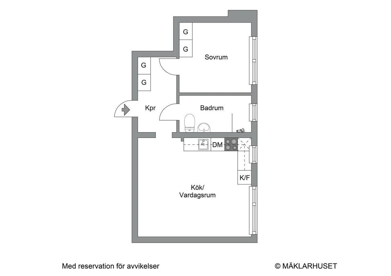 Floor plan for Tritonvägen 4
