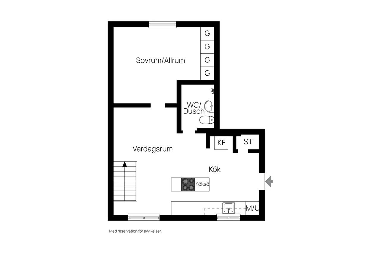 Planritning för Finspångsvägen 127a