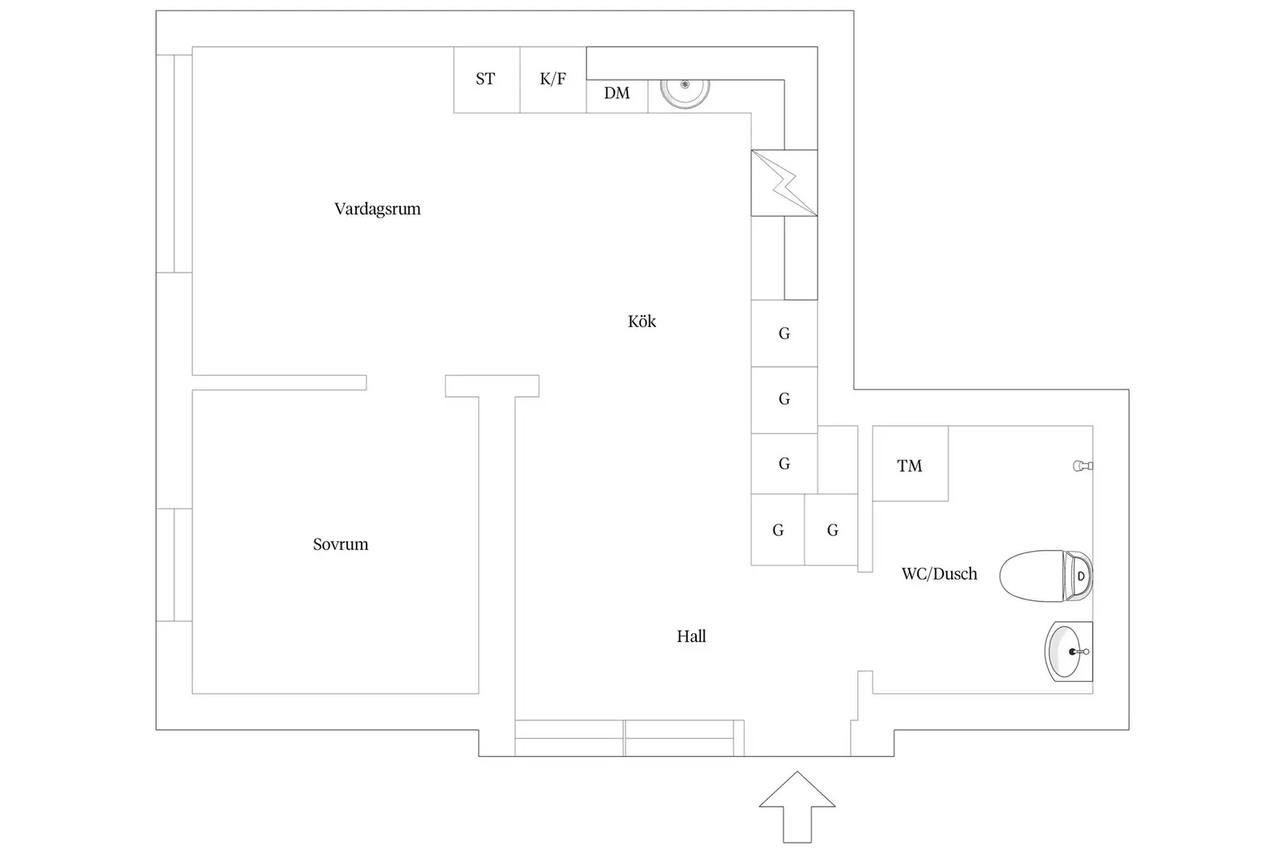 Floor plan for Täbyvägen 75