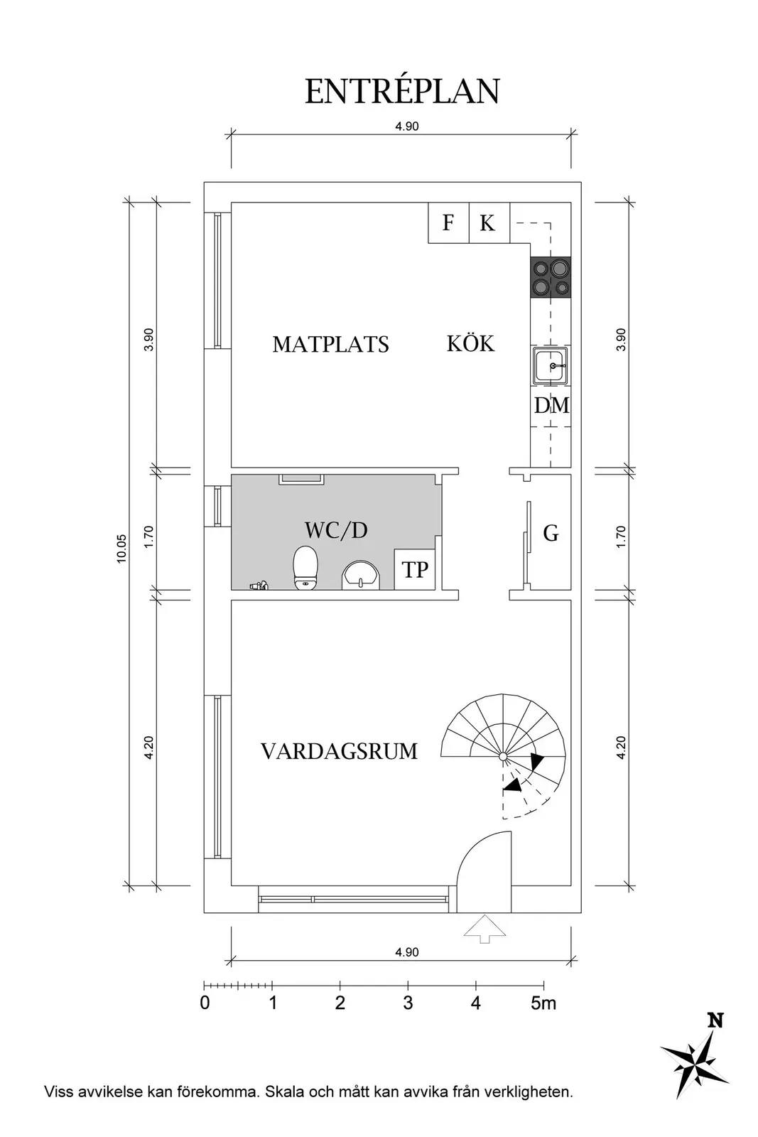Floor plan for Ekedalsvägen 28
