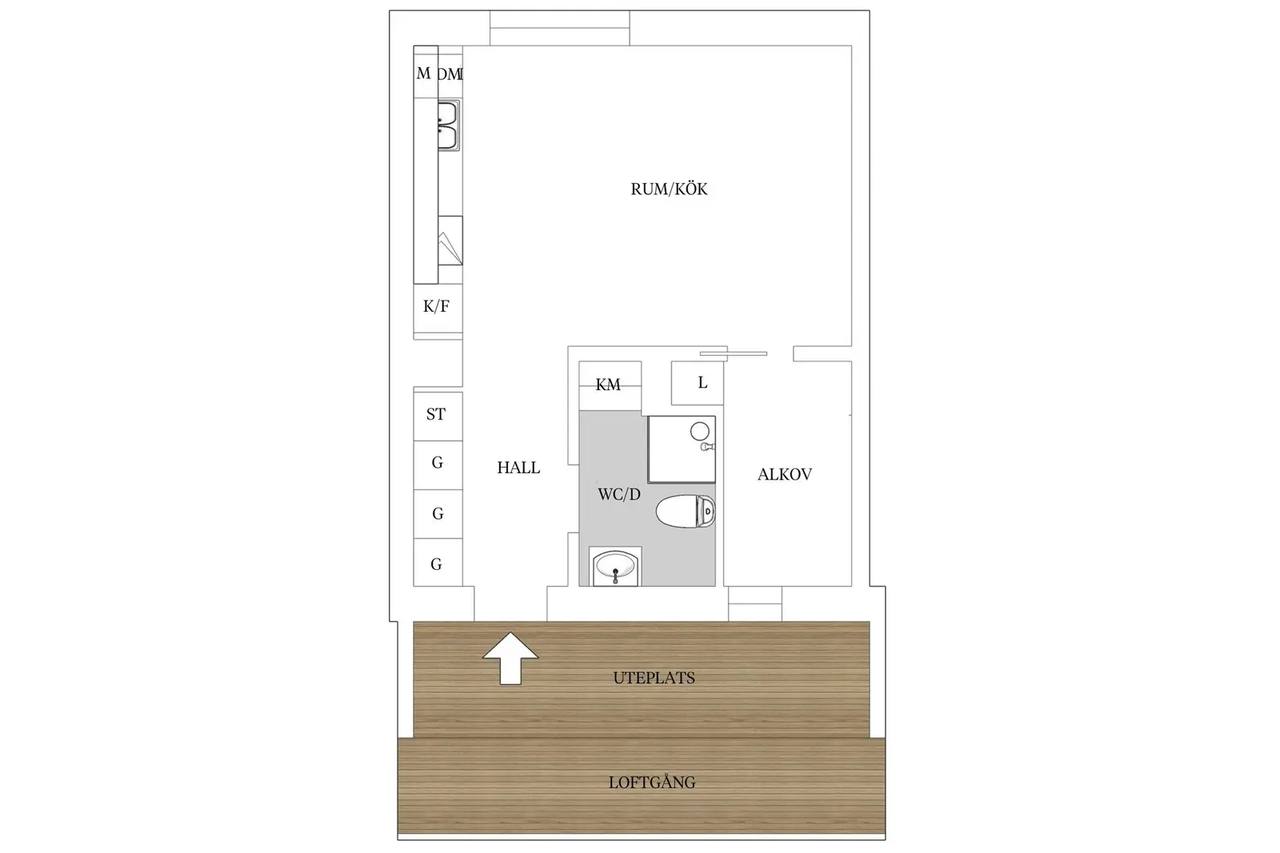 Floor plan for Erik Dahlbergs väg 29