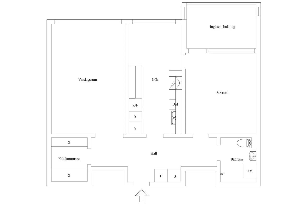 Floor plan for Vintervägen 7C