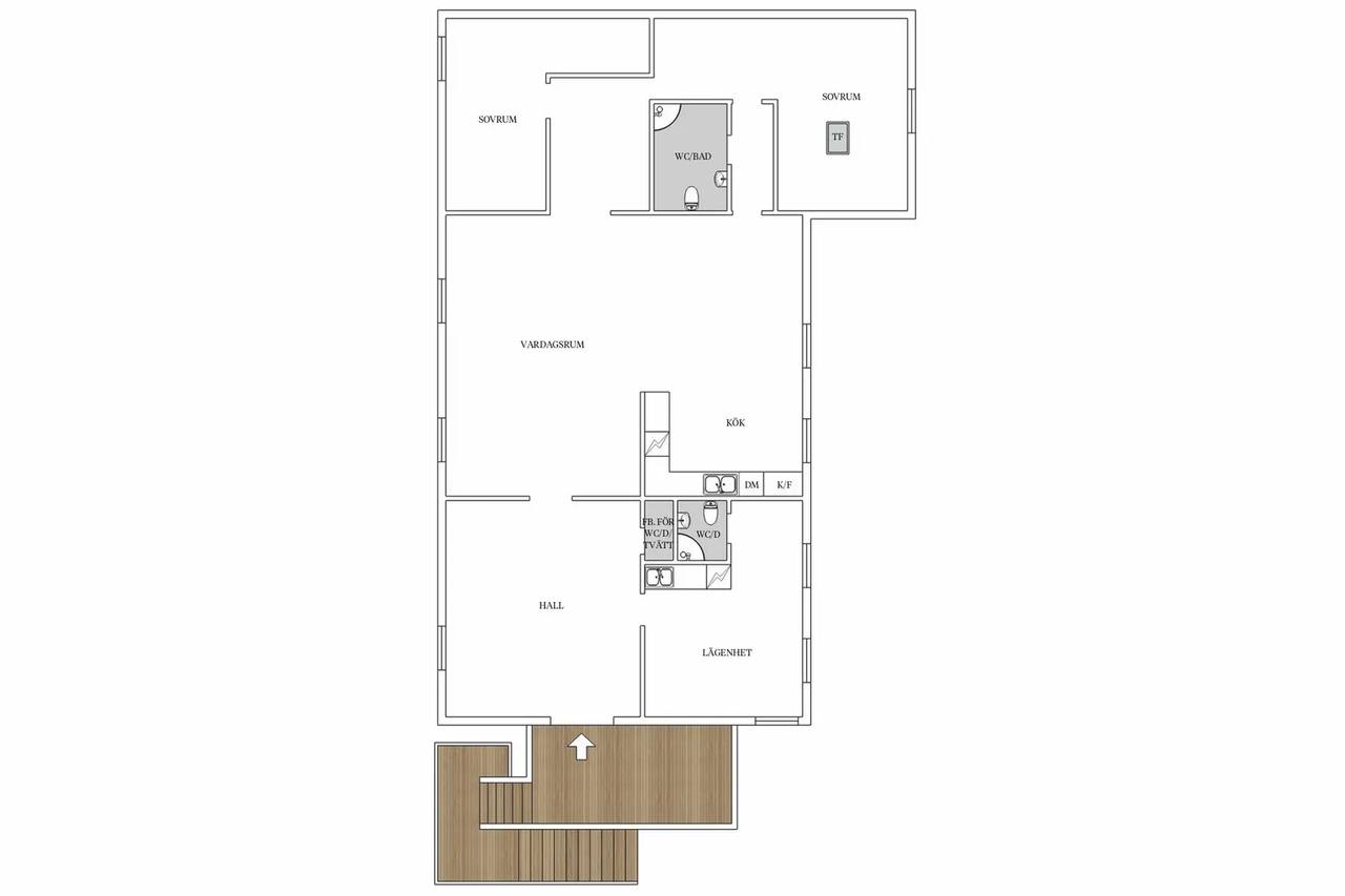 Floor plan for Adelsgatan 1B