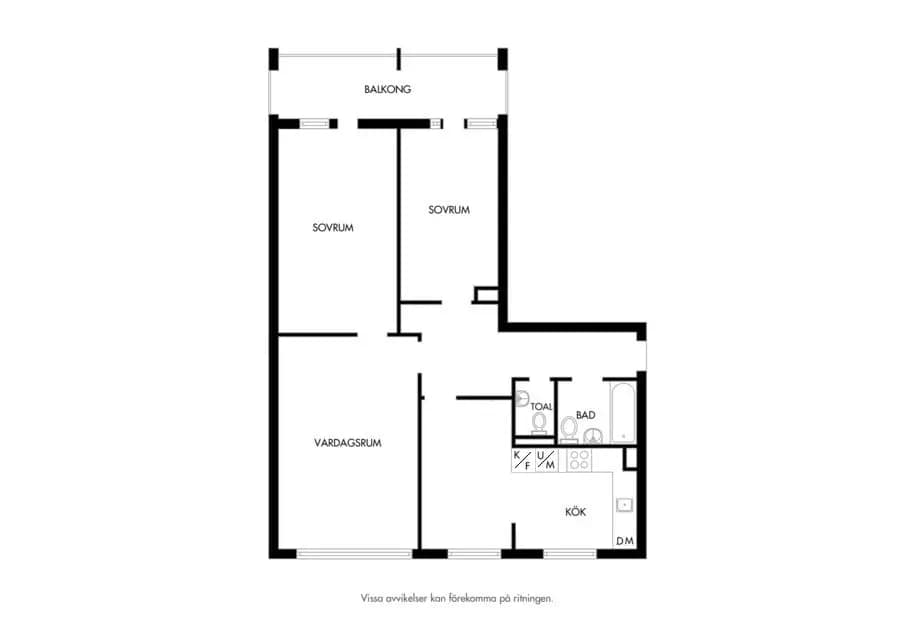 Floor plan for Balladgatan 17