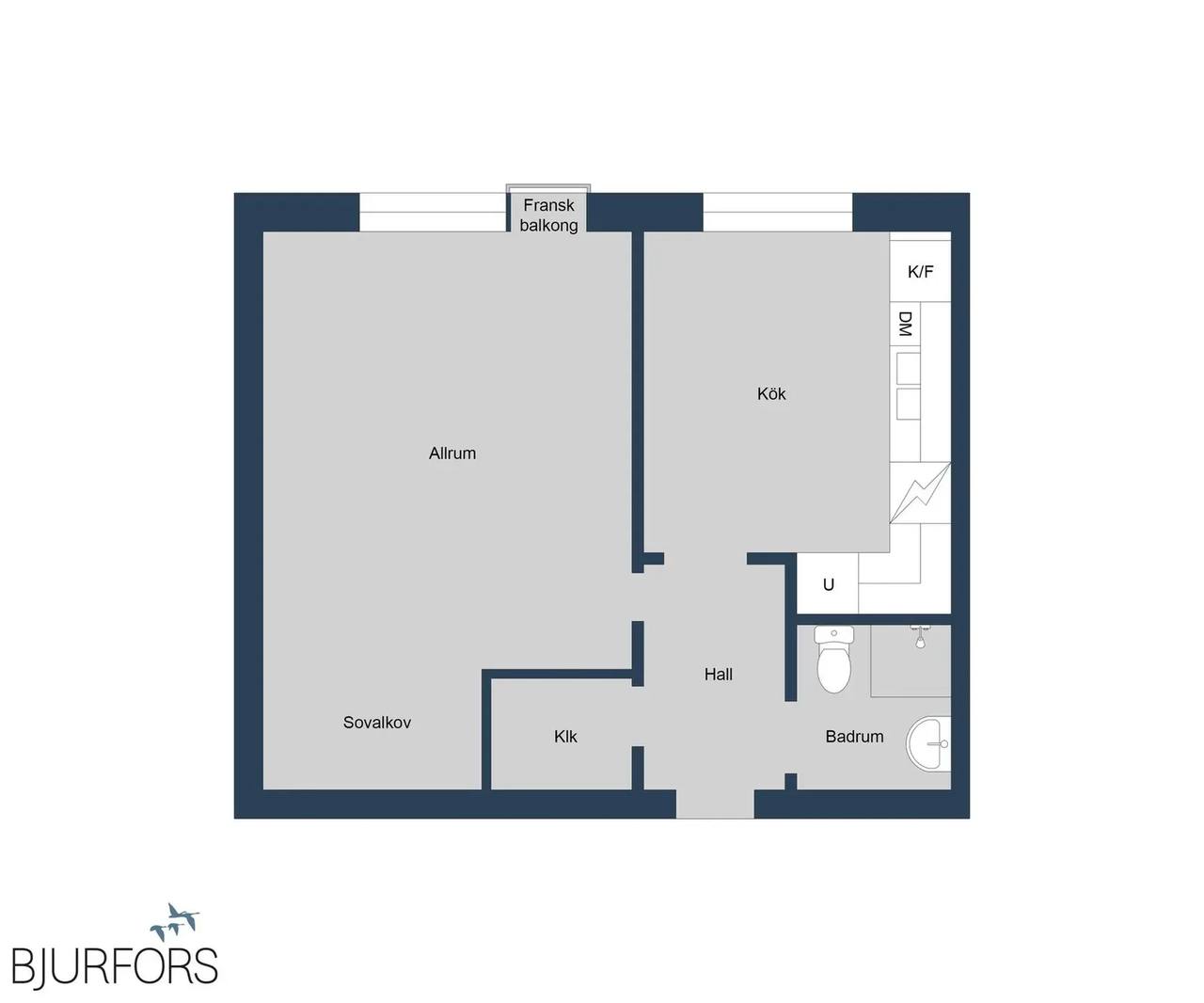 Floor plan for Fatabursvägen 3B