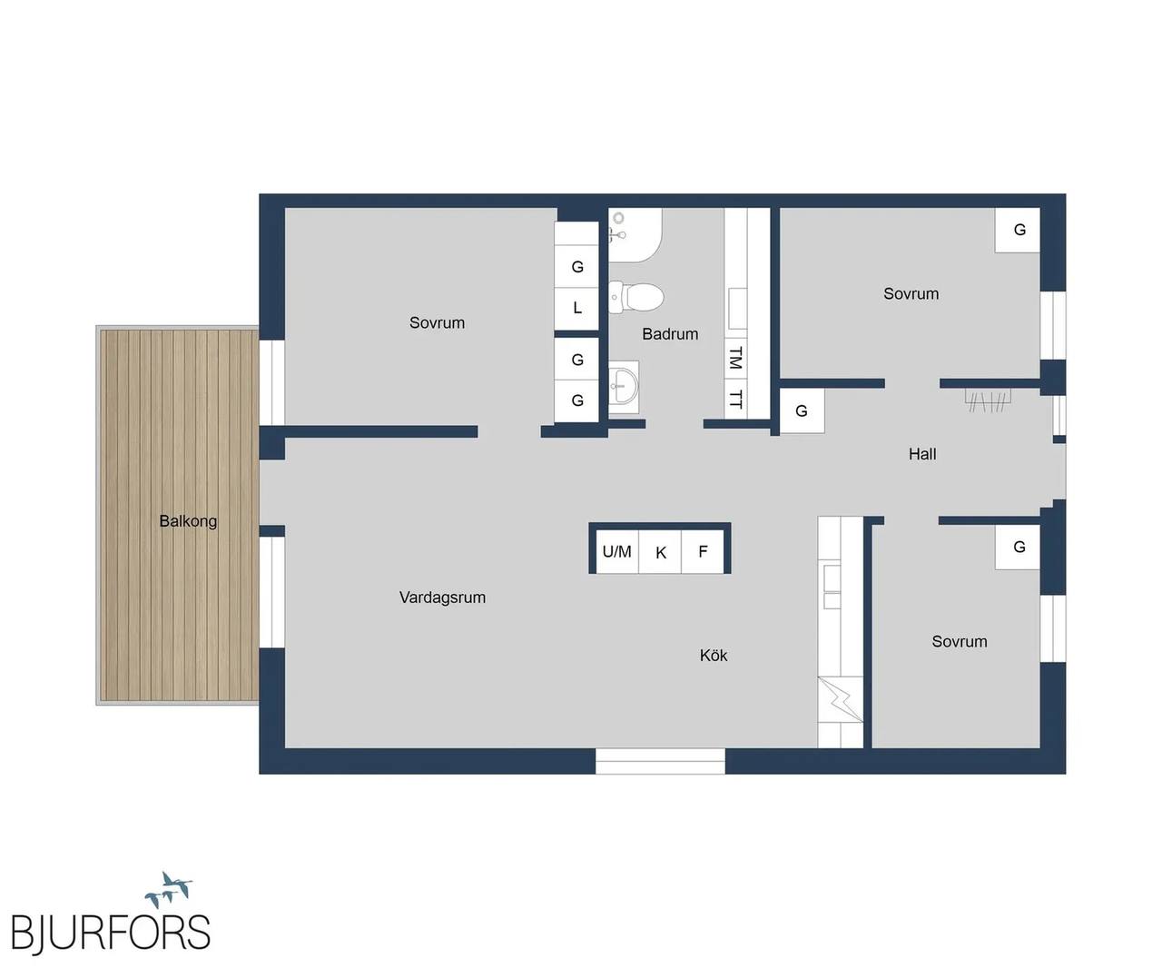 Floor plan for Alice Babs gata 44K