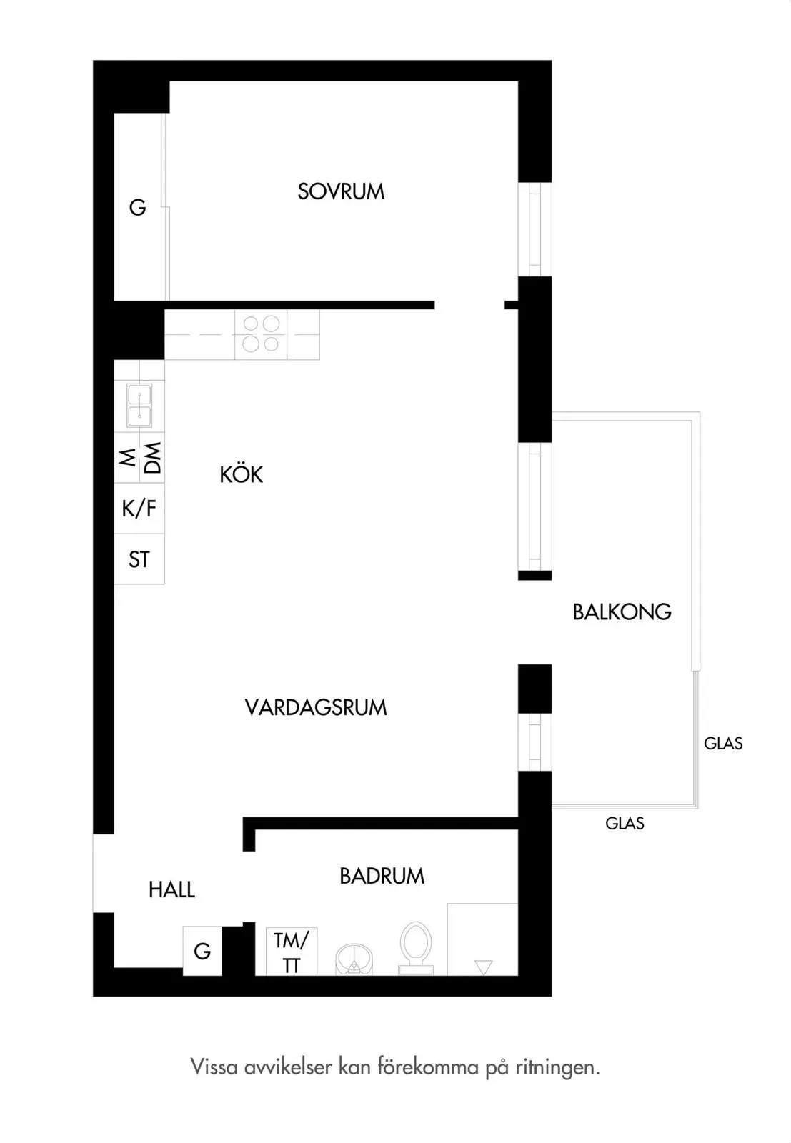 Floor plan for Lilla Varvsgatan 21C