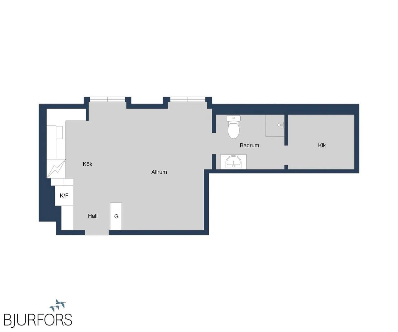 Floor plan for Fredriksskansgatan 9