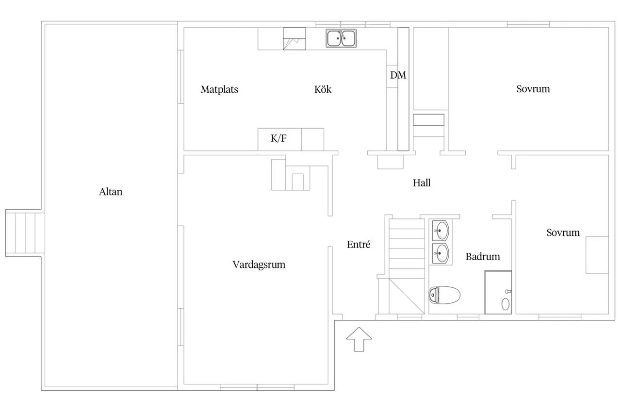 Floor plan for Göingevägen 41