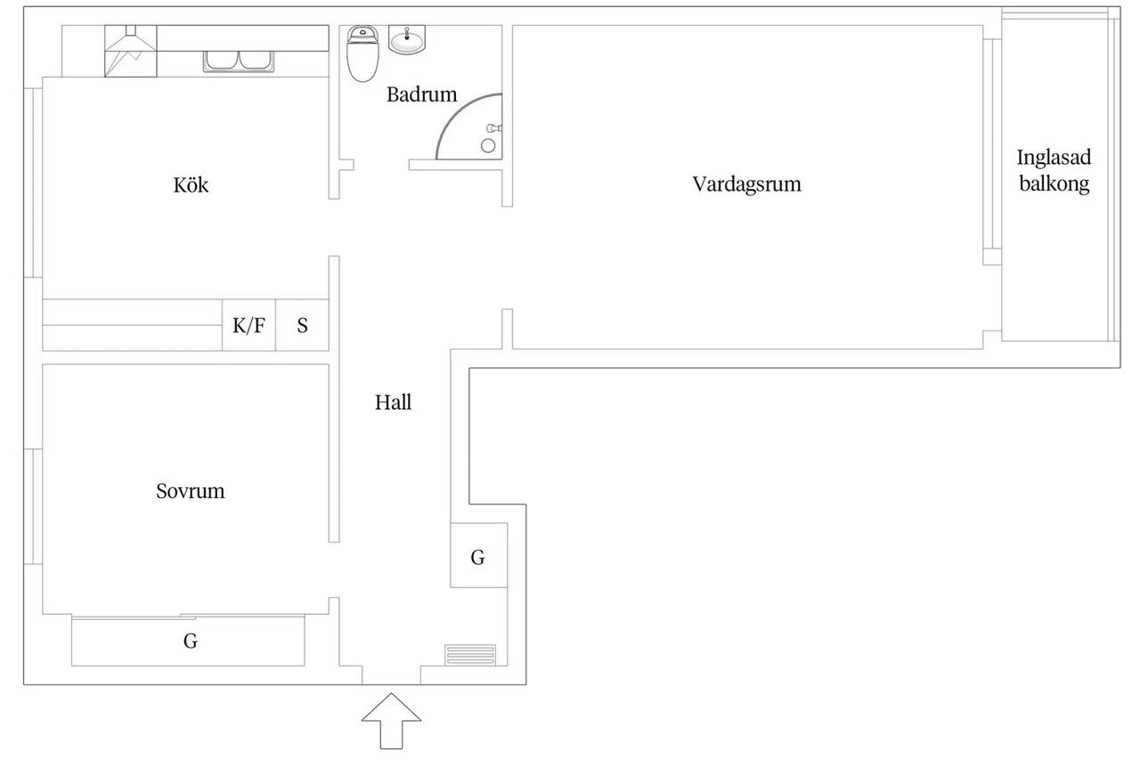Floor plan for Vintervägen 3E