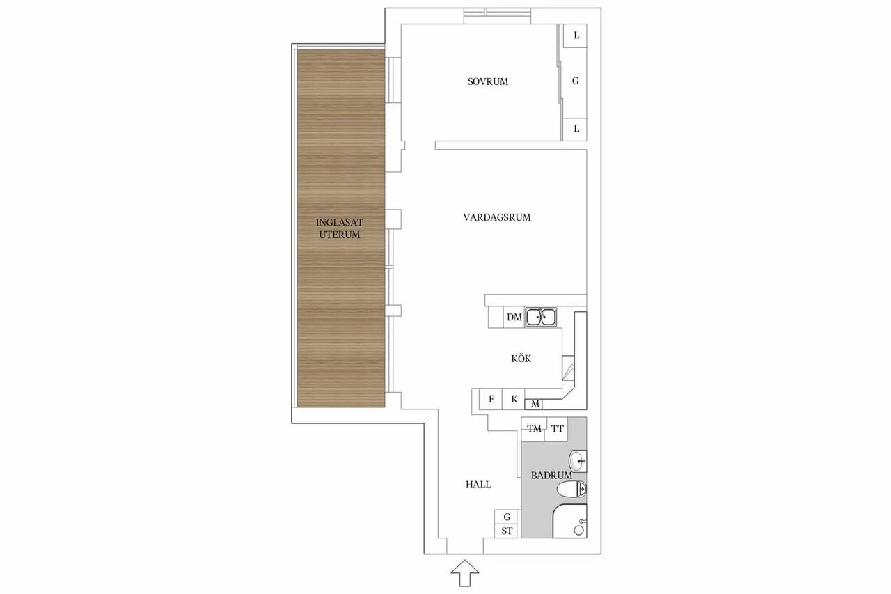Floor plan for Gösta Edströms väg 5A
