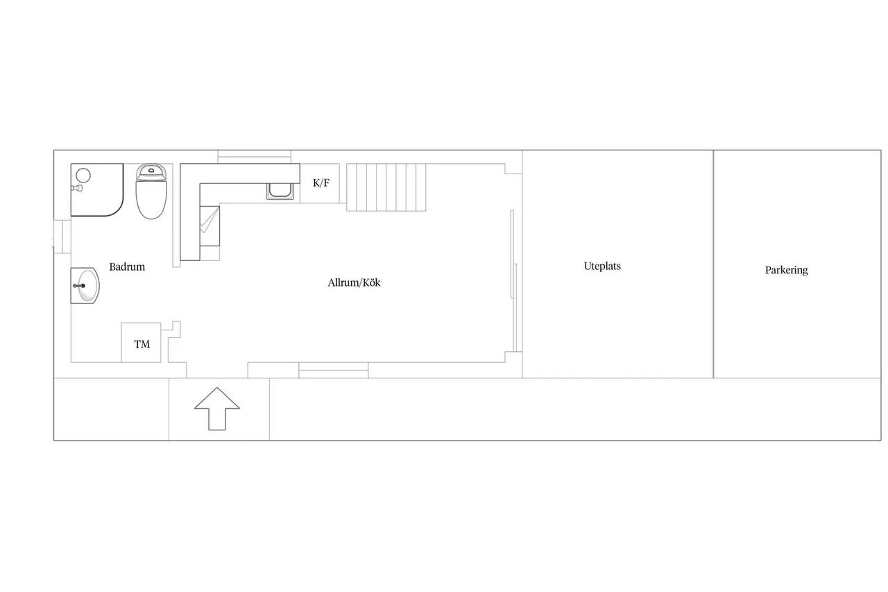 Floor plan for Gustav Adolfsvägen 14D