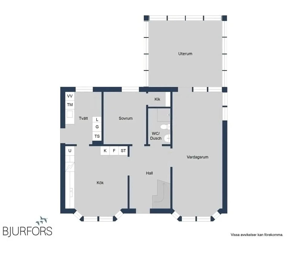Floor plan for Tröskaregatan 101