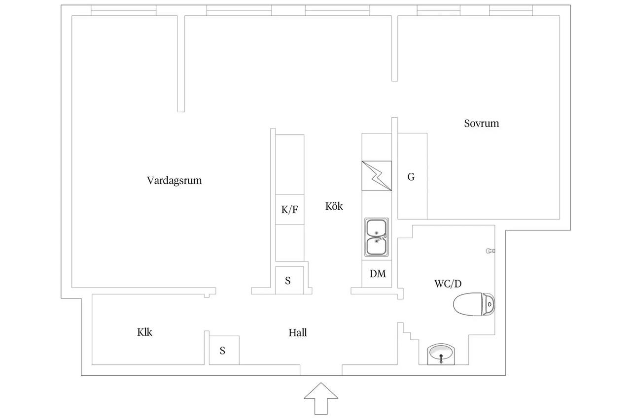 Planritning för Övralidsgatan 13