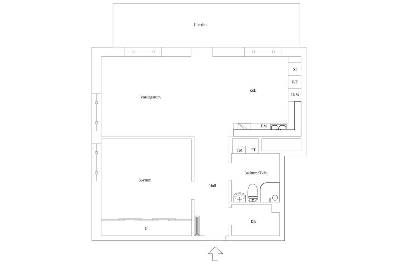 Planritning för Stadsskogsgatan 46