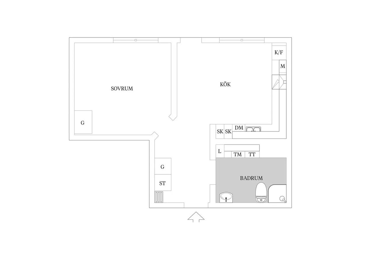 Floor plan for Sjöbågen 2A
