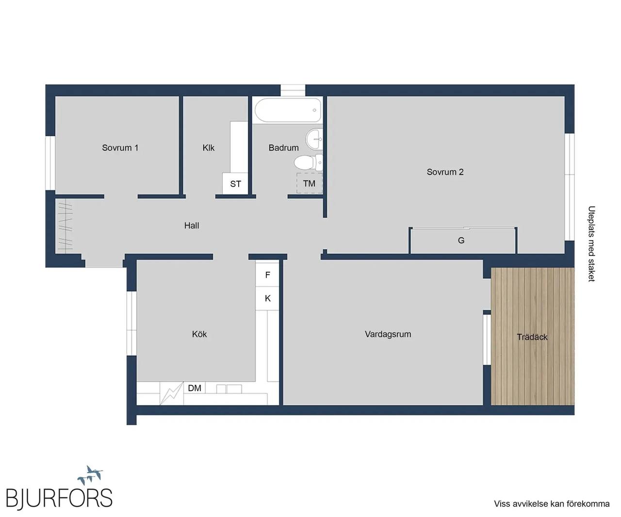 Floor plan for Skiftesgatan 48D