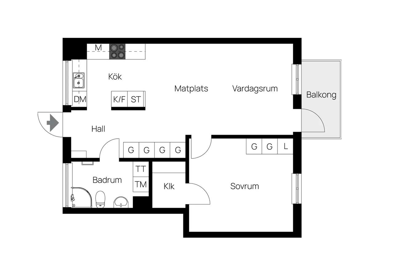 Floor plan for Havtornsvägen 2
