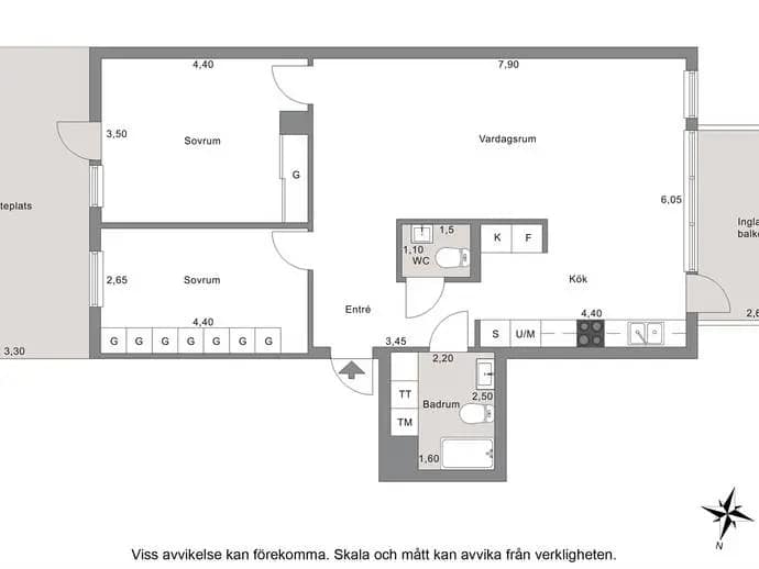 Floor plan for Åby Allé 35