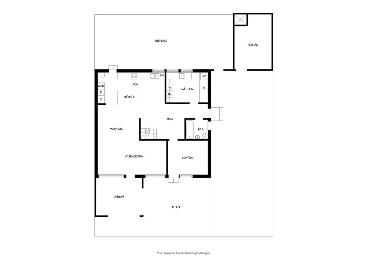 Floor plan for Atlegången 4