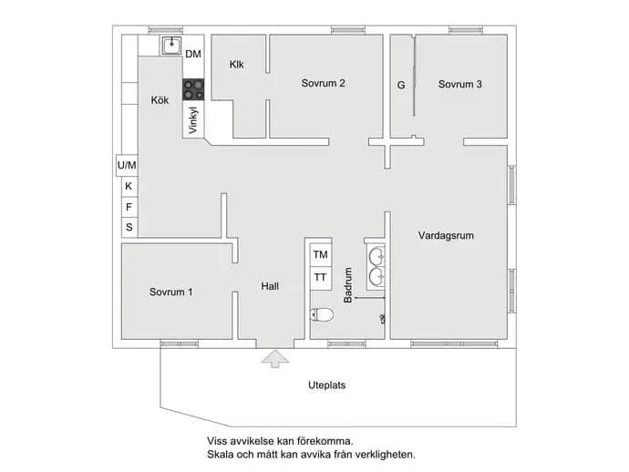 Floor plan for Koldalsvägen 1