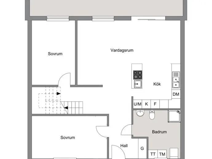 Floor plan for Kuttervägen 46B