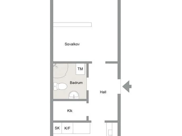 Planritning för Sörbygatan 67 C